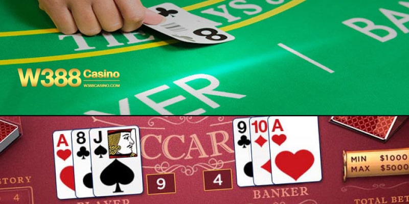 Baccarat sẽ có 3 cửa cược chính